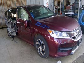 2017 ACCORD, MAROON, LX, 2.4L, AT,  A24050